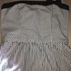 Cute striped Hollister baby doll tube top with bow